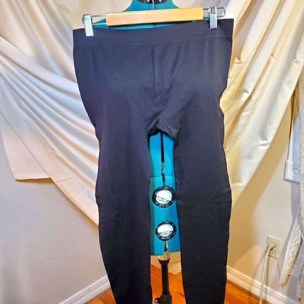 0182. NWOTs ~ Basic Stretch ~ Black Footless Tights ~ XL ~